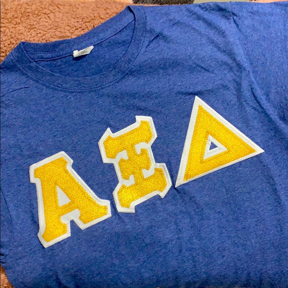Blue and Gold BIG Alpha Xi Delta Shirt